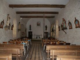 L'intérieur de l'église Saint Martin Goudelancourt lès Pierrepont